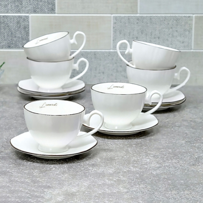 Чайный набор 12 предметов 250мл 122-078, фарфор