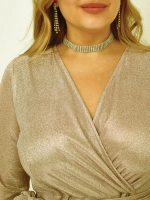 Платье элегантное вечернее Шикарный блестящий наряд