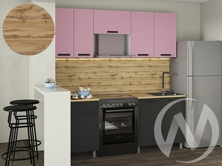 Кухня Кьяра 2.0м с окапом 26мм дуб вотан