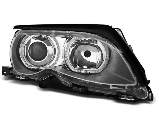 Передние фары Bmw 3 E46 angel eyes led chrome