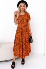 Платье Магия лета (оранжевый) Р11-867/28 Nikol (Акция)