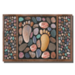 Коврик придверный влаговпитывающий с рисунком 45х75 подложка-резина, арт. 8877-01