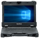 Ноутбук защищённый CyberBook R1154 14 ", Core i5, 8 Гб RAM, 256 Гб SSD, Iris Xe Graphics, Черный