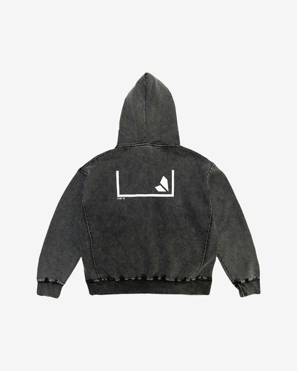 Худи Garment Dyed Concept logo Серый - фото 2