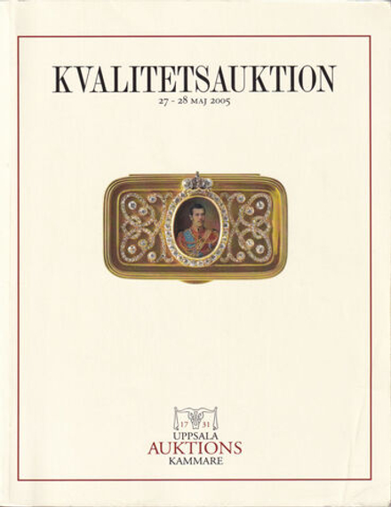 Каталог аукциона Uppsala Kammare, Важные торги от 27-28 мая 2005 года