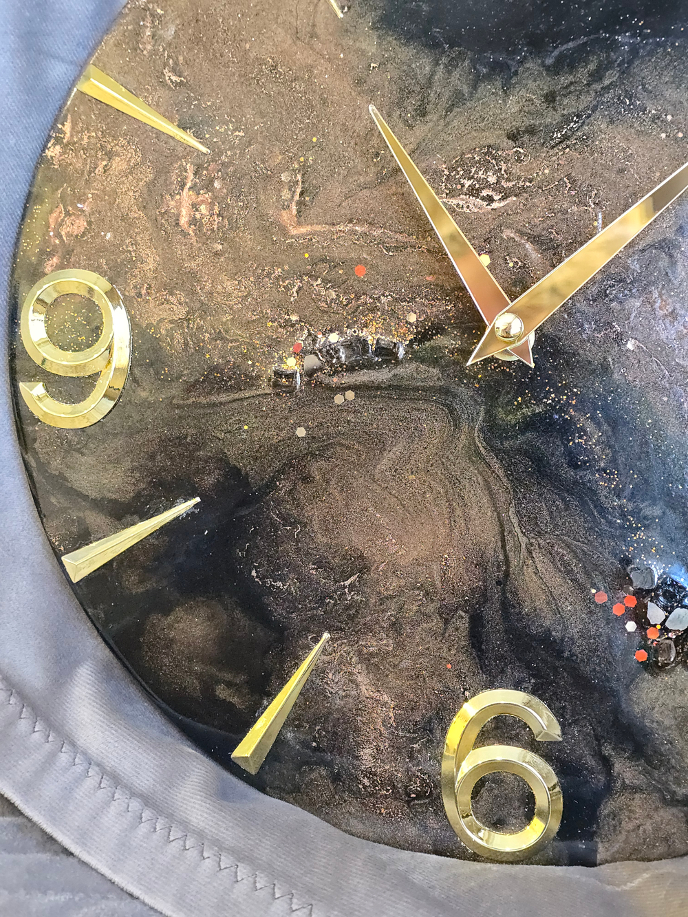 Настенные часы из эпоксидной смолы 30 см — космос в вашем интерьере 🌌✨