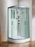 Душевая кабина WeltWasser WW500 Werra 1004 100x100 10000003233 профиль Хром стекло прозрачное