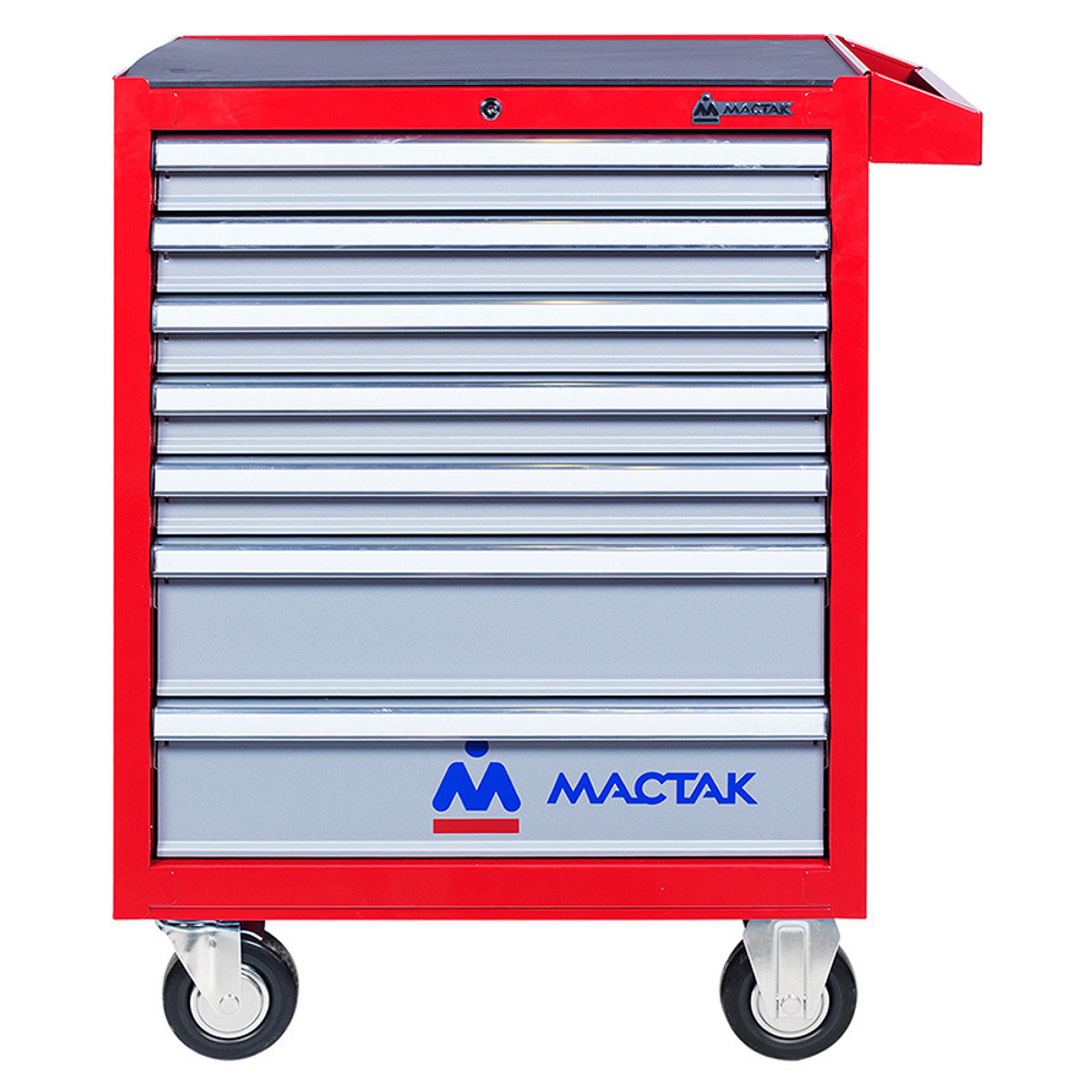 Тележка инструментальная, 7 ящиков, красная МАСТАК 521-07581R