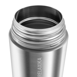 Термос для еды Relaxika 301 (0,7 литра) в термочехле, стальной