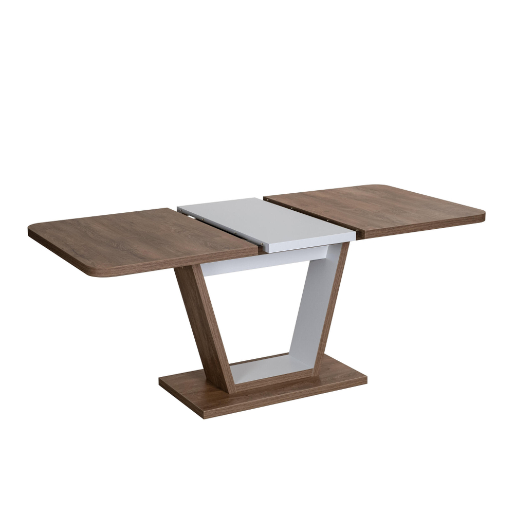 Стол обеденный VOX раздвижной ЛДСП, 132-172x85x75,5 см, Дуб артисан/Графит