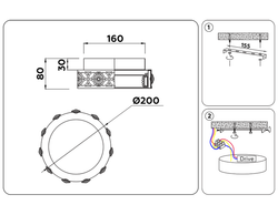 Ambrella Настенно-потолочный светодиодный светильник с хрусталем Ice FA9420