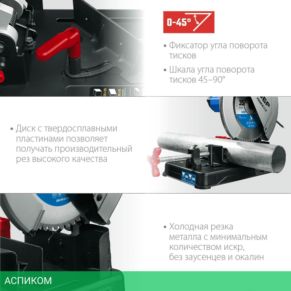 Дисковая (циркулярная) пила Зубр ПОМ-355