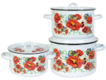 Набор кастрюль "Маки мечта"