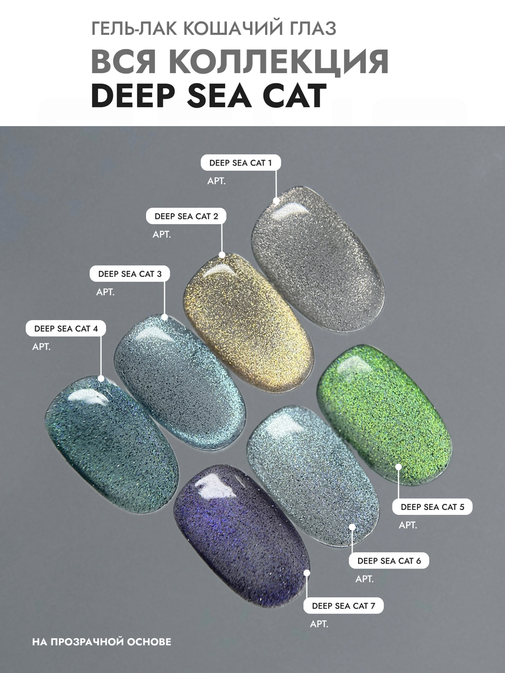 Гель-лак DEEP SEE CAT 1