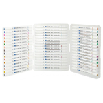 Маркер для скетчинга, двусторонние, Basir, круглые, 12 мм, спиртовые, 48 шт