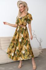 Платье Рада (горчичный) Р11-1166/10 Nikol