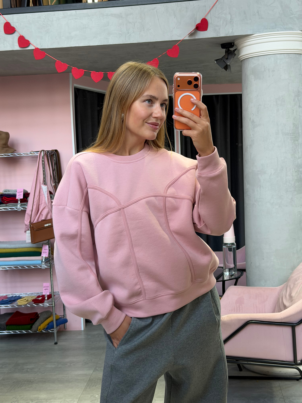 Свитшот Soft розовый