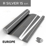 Пленка зеркальная R SILVER 15 (Exterior EUROPE) LUXFIL, рулон (размер 1,524x30м.)
