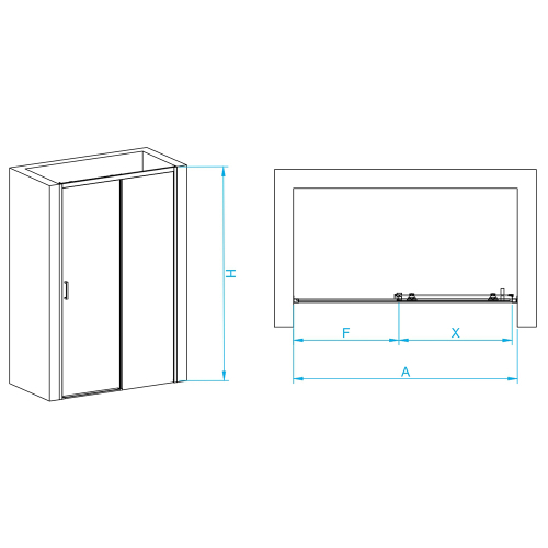 Душевая дверь RGW PA-017B (Прозрачное, 1600)