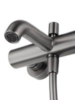 Смеситель для ванны с душем WONZON & WOGHAND STICK, Темный графит (WW-88639017-BGM)