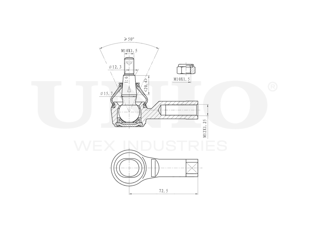 Наконечник рулевой UNIO SSP-10110