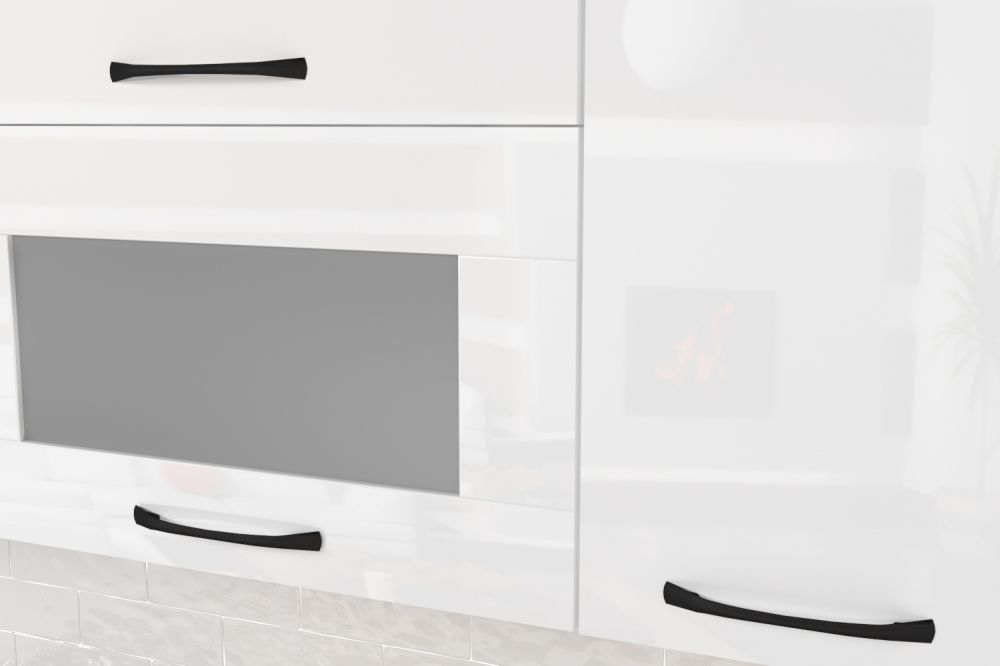 Кухонный гарнитур Жасмин экстра 1 3000мм (Белый глянец/Белый, Дуб бунратти)