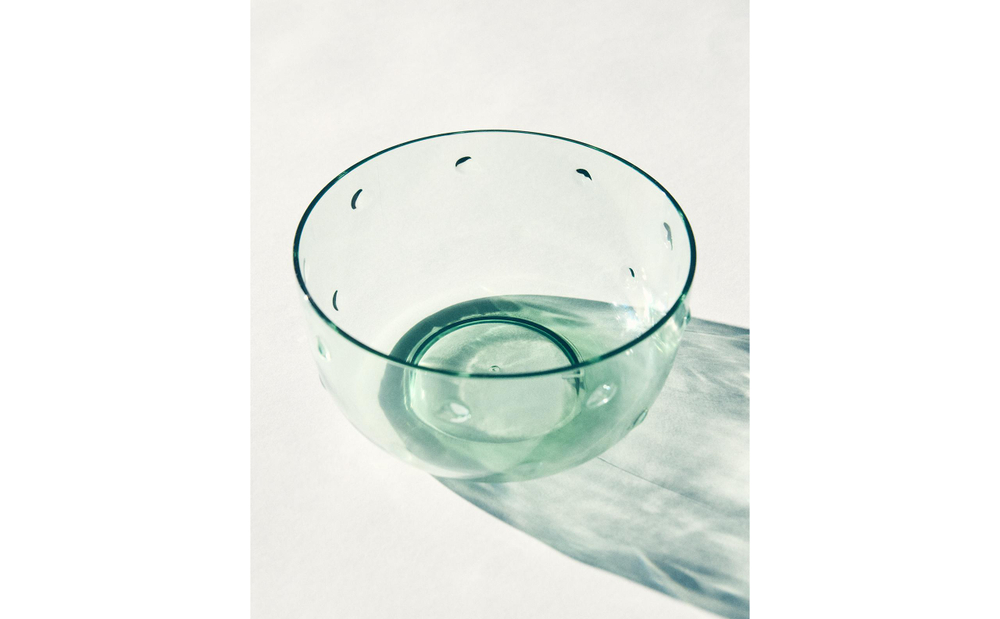 Zara Home миска из пластика, цвет зелёный, 13.6 см