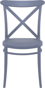 Комплект пластиковой мебели Siesta Contract Sky 70 Cross, темно-серый