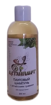 Шампунь пантовый с алтайскими травами для жирных волос