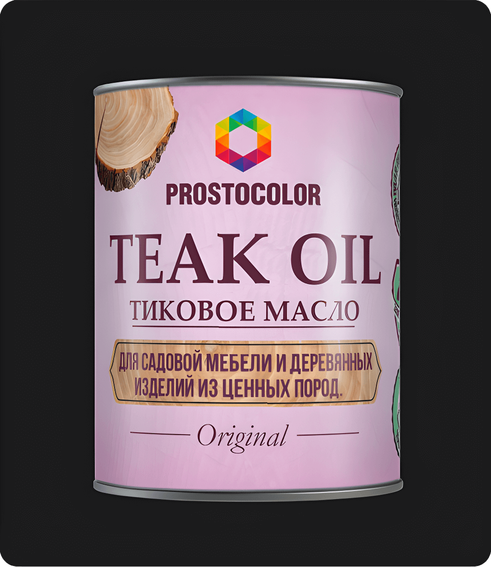101331 Тиковое масло Тeak Oil PROSTOCOLOR (бруно) 0,75 л