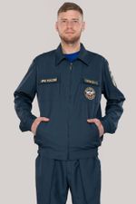 Костюм летний мужской МЧС (Патруль-240, серо-синий)