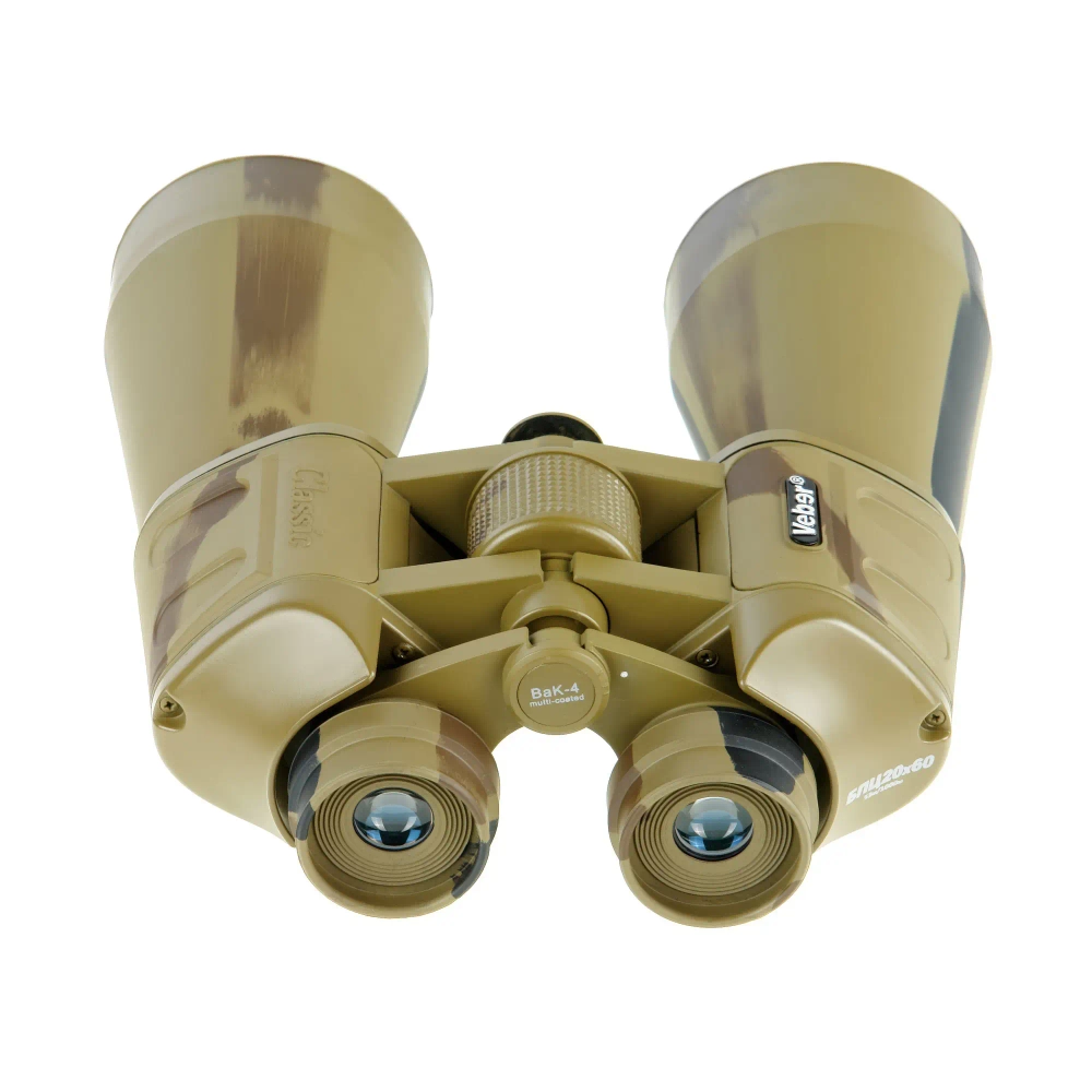 Бинокль Veber Classic БПЦ 20x60 VR камуфляж - вид сзади