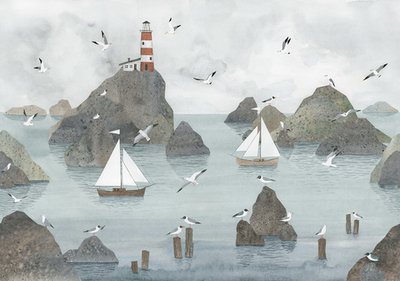 Дизайнерские обои Factura LIGHTHOUSE