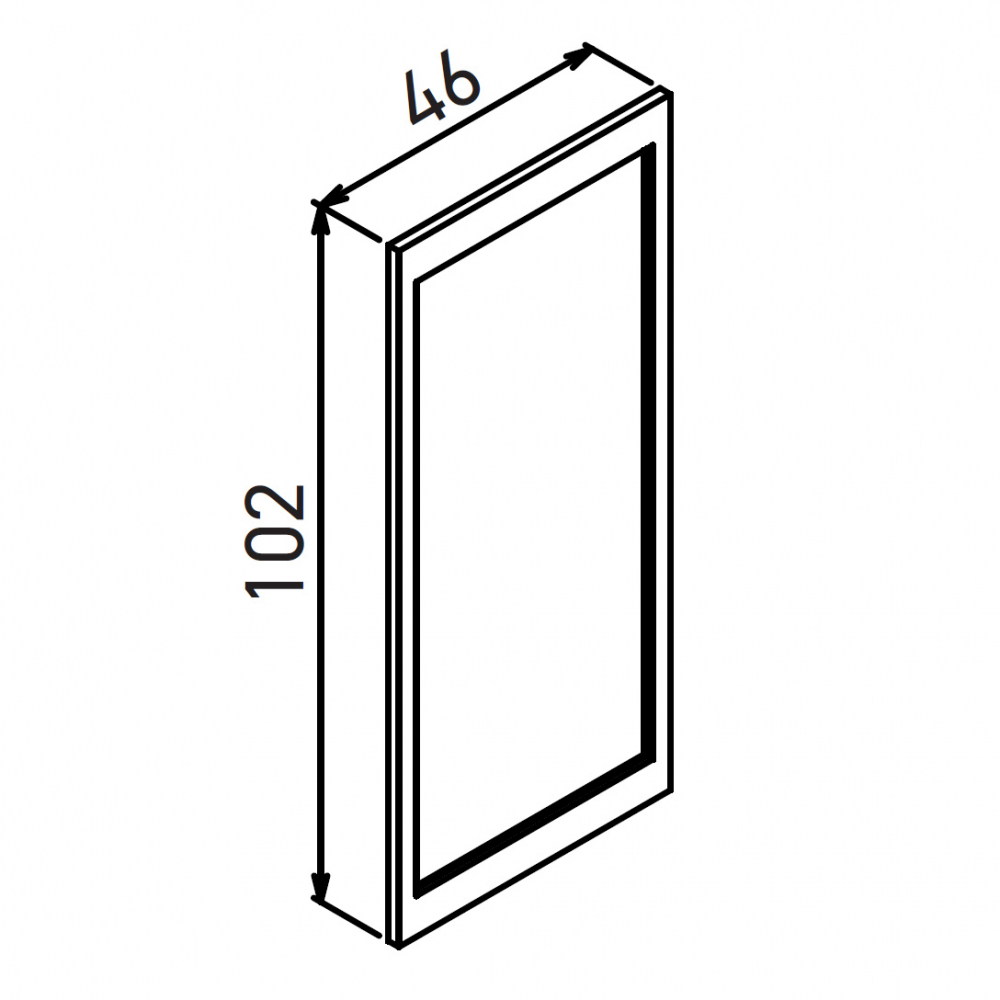 Зеркало ORKA Lodi 46 золото