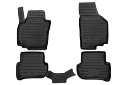 Коврики в салон для SKODA Yeti (I, Ir), 2009-2018, 4 шт. (Повышенная устойчивость, повышенная износостойкость) FORMAT.45.10.210KH