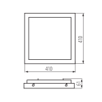 Светильник потолочный с датчиком KANLUX TYBIA LED 38W-NW-SE B