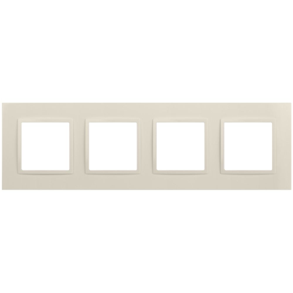 Рамка для розеток и выключателей ЭРА Elegance 14-5014-02 Classic, на 4 поста, слоновая кость