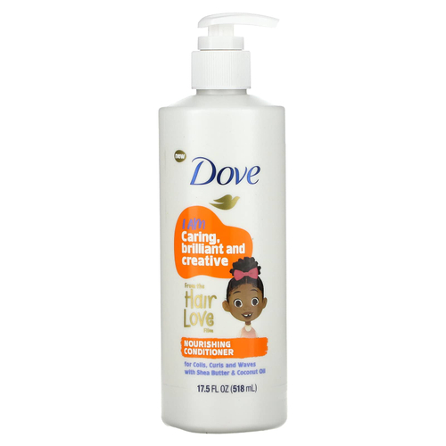 Dove, Kids Care, питательный кондиционер, для локонов, кудрей и завитков, 518 мл (17,5 жидк. унц.)