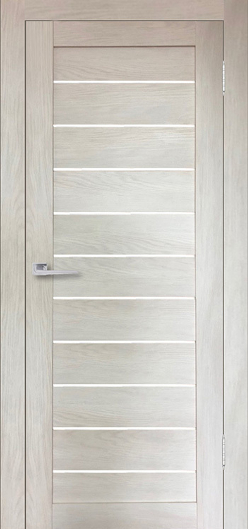 Межкомнатная дверь Бавария 15 3Д-Люкс / Цвет Дуб шале капучино / Остекление "Сатинато" / Двери Верда