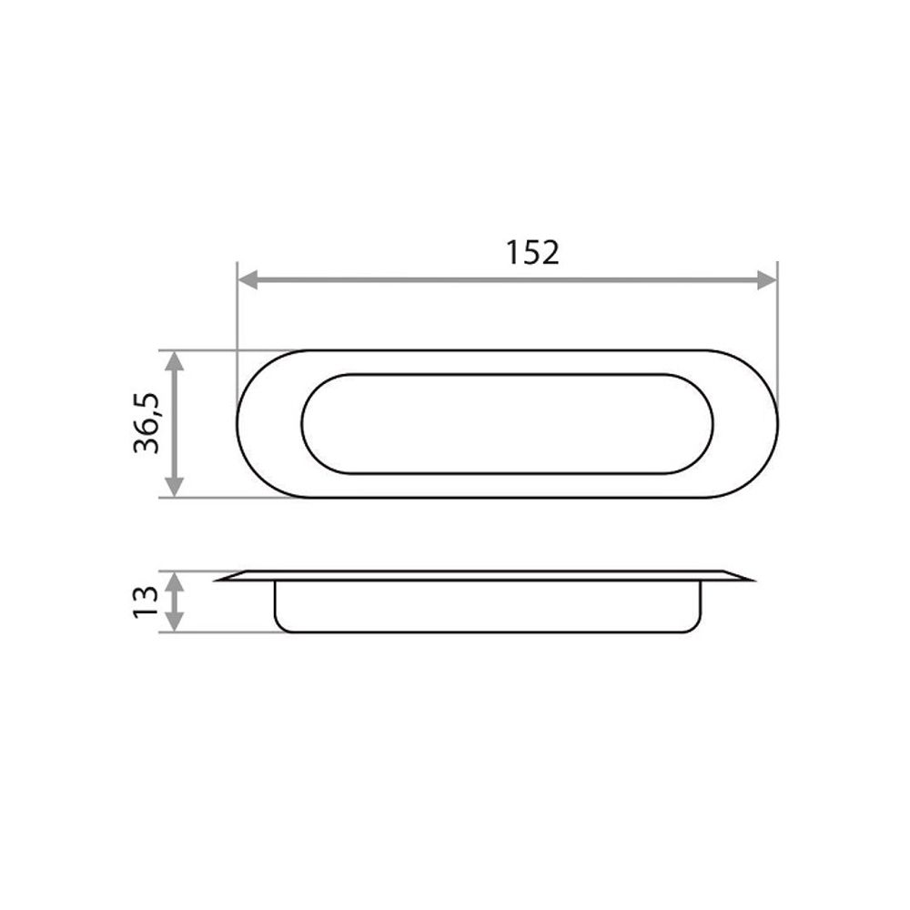 Ручки для раздвижных дверей овал (золото)(Новосибирск)