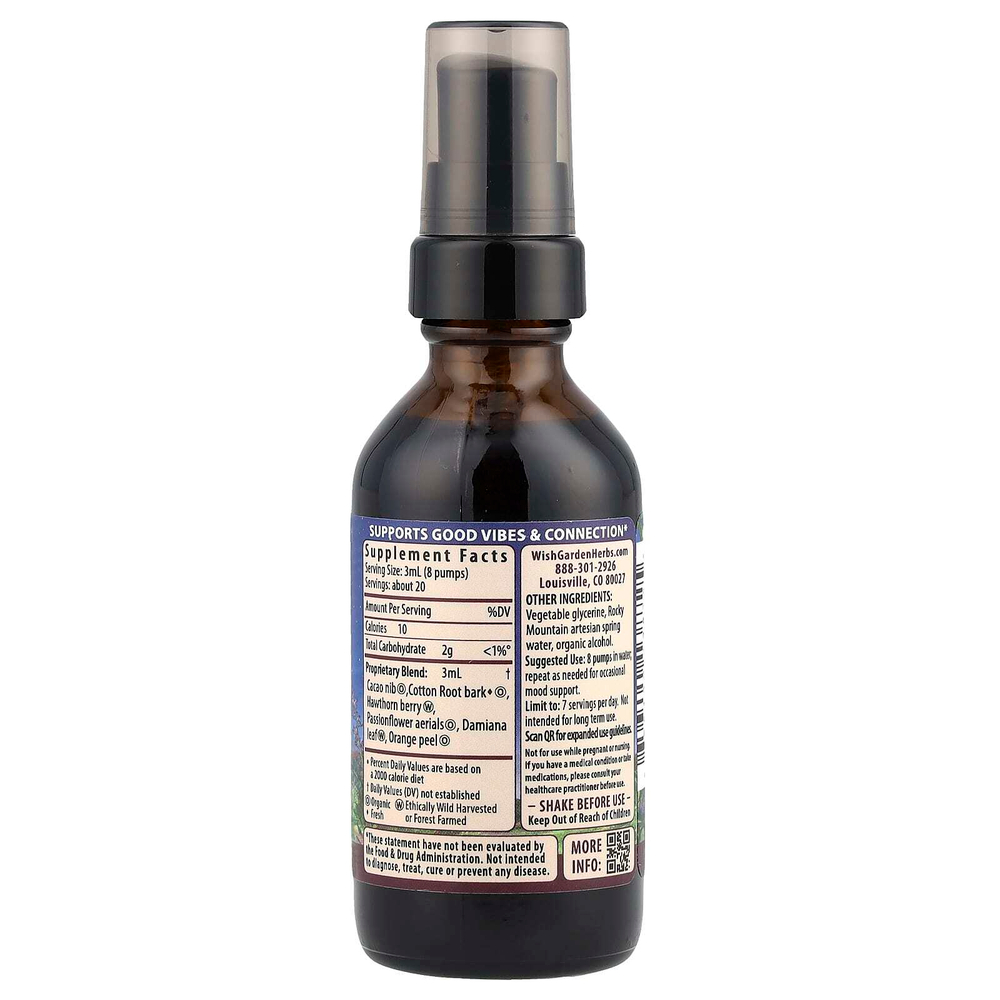 WishGarden Herbs, Liquid ™ Bliss, средство для повышения настроения, 2 эт. унция $ 12.99 (59 мл)
