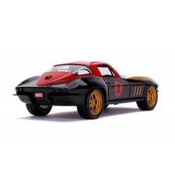 Avengers - автомобиль Chevy Corvette 1966 1:24 + фигурка Черной вдовы 3225014