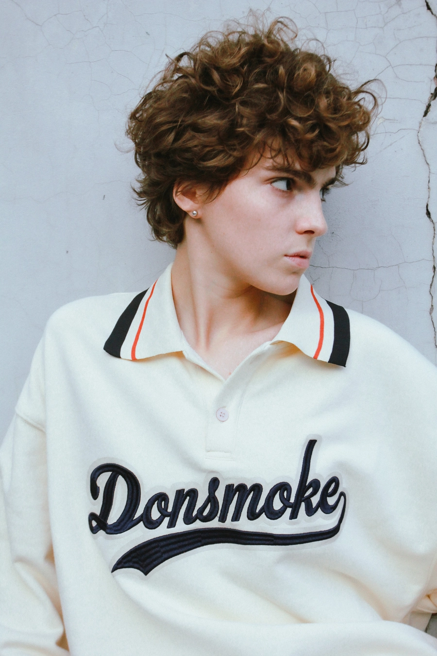 Рубашка-поло DONSMOKE "Classic Logo" Oversized Polo Shirt