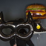 Фольгированный шар-фигура «Маска Бэтмен», 115 см