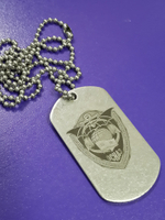 Стальной жетон с изображением