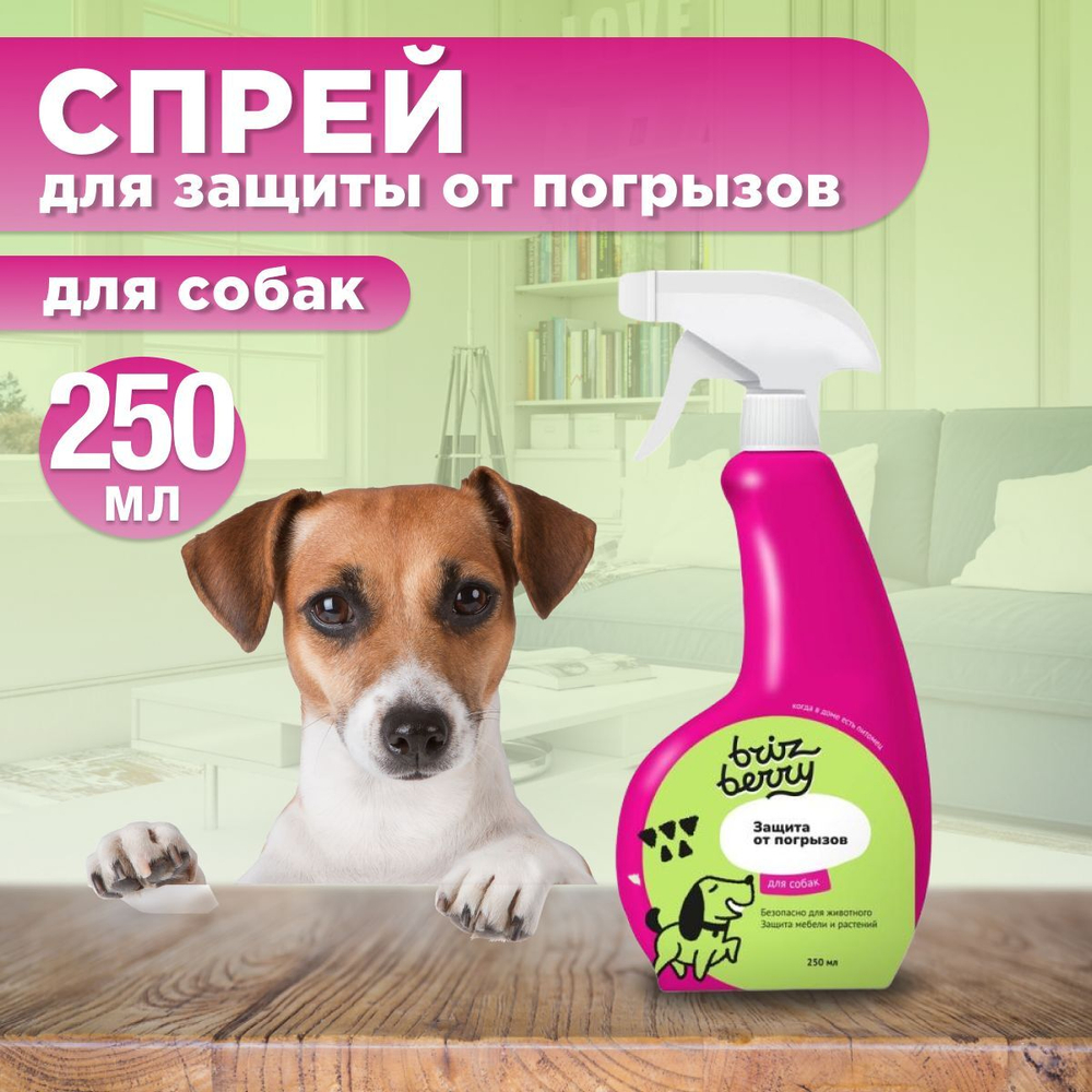 Спрей Brizberry ( Бризберри ) от Apicenna, Защита от погрызов для собак, 250 мл