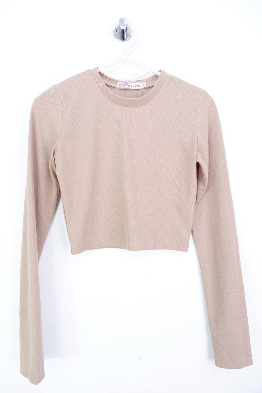 Топ A-STUDIO короткий, в рубчик, повседневный 44 размер