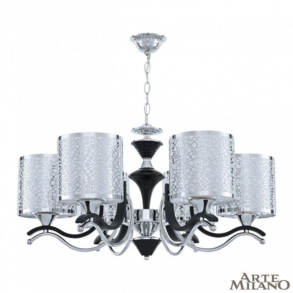 Подвесная люстра Arte Milano Florentia-6787 306787/6 Bk/Ni