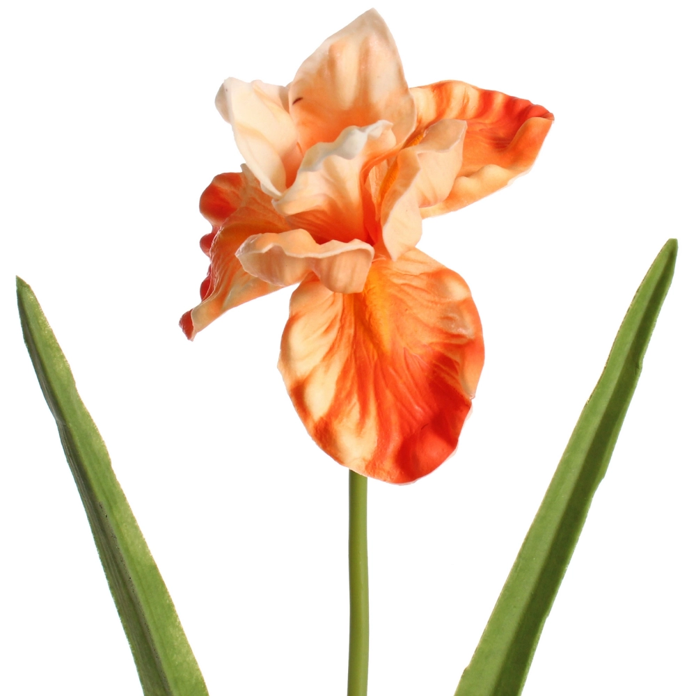 Цветок искусственный «Natur» 60см Ирис оранжевый