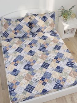 Постельное белье Сказка "Сад эльфа" 1,5-сп Наволочка 50х70 см 1 шт Простынь на резинке 90х200 см Пододеяльник 145х215 см, перкаль